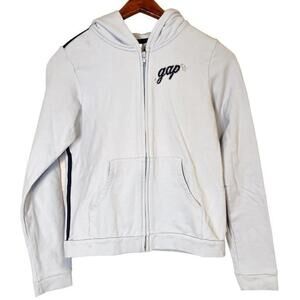 Vintage GAP Hoodie 2005 Juniors XXL‎ 14-16 Powder Blue Full Zip Sweatshirt Y2K